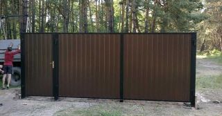 Купить распашные ворота из профнастила Борзя, цена от 2697 руб.